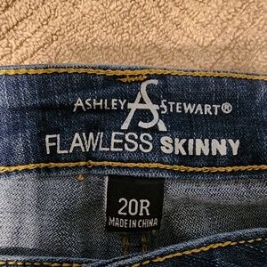 Ashley Stewart Flawless Skinny Jeans - Dark Blue 20R